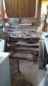 Marble fireplace